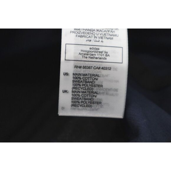 Adidas IM9239 Men's OSFM Navy Blue Leather Cord Corduroy Golf Strapback Hat - Picture 9 of 10